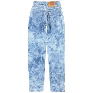 Vintage 90s Levi’s 560 Loose Fit Straight Leg Tie Dye Jeans 3 Long USA 25x34